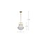 Nuvo Valdora 1-Light Pendant 14 in. Natural Brass White Opal Glass 60/7863 - alternate 4